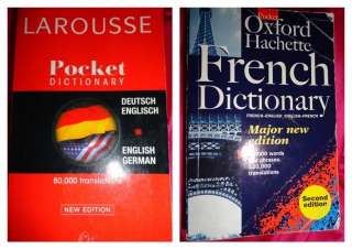 Dictionary LOT German French English Oxford Larousse  