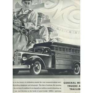  General Motors Communications Truck Magazine Ad 1930s 