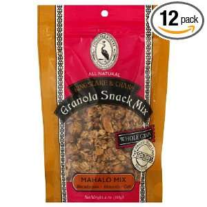 Kingslake & Crane Mahola Granola Snack Mix, 4 Ounce Pouch (Pack of 12)