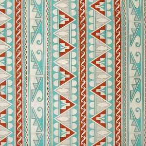   Hopi Repeating Stripe Turquoise Fabric By The Yard Arts, Crafts