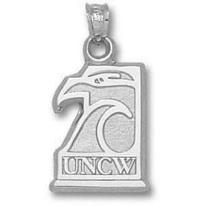   Solid Sterling Silver Eagle UNCW Pendant
