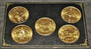   of 5 COINS OF HAWAII, Mint in Box, Maui, Hilo, Kauai, Honolulu, Hawaii