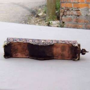 Antiquated Tibetan copper incense stick BURNER/HOLDER  