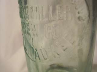 Vintage Fred Miller Brewing Milwaukee Beer Bottle Rare Clear Glass 