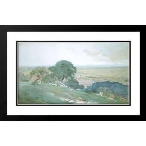 Inness, George 40x26 Framed and Double Matted Olive Trees at Tivoli 