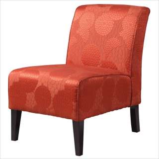 linon lily slipper chair in matelasse burnt orange 299991 vintage 
