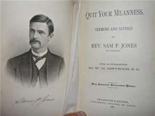   QUIT YOUR MEANNESS SERMONS & SAYINGS   EVANGELIST METHODIST  