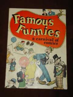 FAMOUS FUNNIES A CARNIVAL OF COMICS EASTERN COLOR 1933  