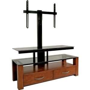 Triple Play Flat Panel Mounting System With Swivel Mount, Drawers Wood 