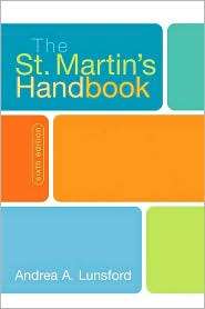 St. Martins Handbook, (031244317X), Andrea A. Lunsford, Textbooks 
