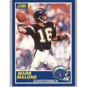  1989 Score #70 Mark Malone   San Diego Chargers (Football 