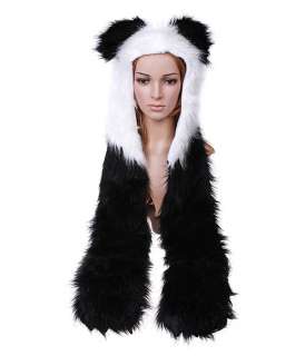 features stylish appearance lovely panda design with plush material it