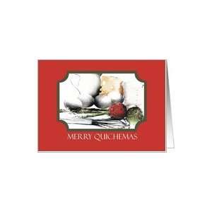  quiche cooking baking culinary Christmas holiday card Card 