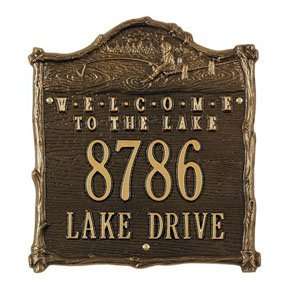  Welcome to the Lake Wall Address Plaques in Bronze and 