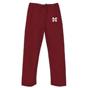  University M State Bulldogs Logo Scrub Pajama Pant XXL by Broad Bay