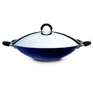   inch Carbon Steel Wok with 18/10 Stainless Steel Lid