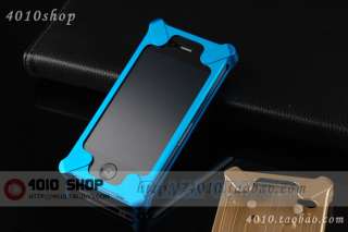 Light Blue Luxury Aluminum Cleave Metal Durable Bumper Case For iPhone 