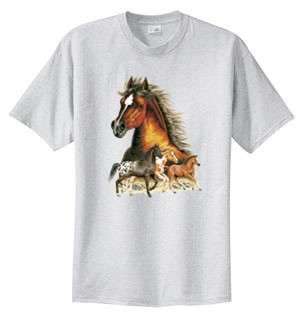 Appaloosa Horse Head Collage Western T Shirt S  6x  