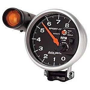  AutoMeter 5 Tach W/Shift Light, 8,000 Rpm Automotive