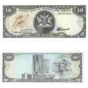  Trinidad & Tobago ND (1985) 10 Dollars, Pick 38c 