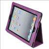   Purple Folio Leather Case Cover Pouch Stand For Apple iPad 2 Wifi 3G