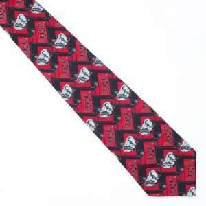  Alabama Block Pattern Silk Neck Tie