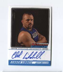   UFC Series 4 CHUCK LIDDELL On Card Autograph Ultimate Fighter  