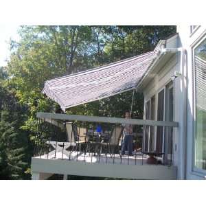  Outdoor Patio Deluxe Retractable Awning 10 x 12   Blue 