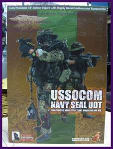 scale HOT TOYS USSOCOM NAVY SEAL UDT WOODLAND BDU Ver  