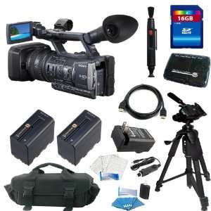 Sony HDR AX2000 HDRAX2000 Handycam camcorder + (2pcs)Sony NP F970 Info 