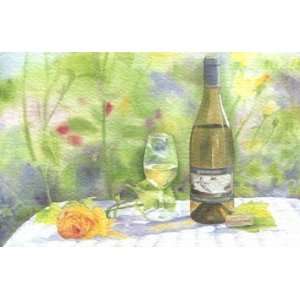   Cellars   Watercolor Lithograph   Goosecross Wines