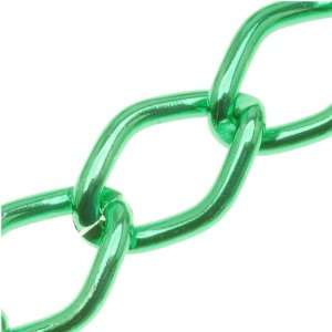  Green Color Aluminum Curb Chain 9mm x 14mm   Bulk By The 