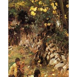   John Singer Sargent   24 x 30 inches   Girls Gather