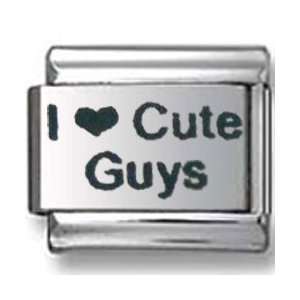  I Love Cute Guys Italian charm Jewelry