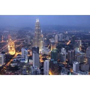 Petronas Twin Towers from Kl Tower, Kuala Lumpur, Malaysia by Demetrio 