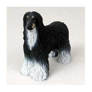 Afghan Dog Figurine   Black & White