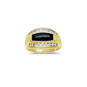  0.28 CT FANCY ONYX MENS RING 9.0 Jewelry