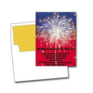  NRN SPARKLER Invitation   6 x 8   100 Flatcards & 100 