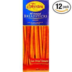 Ferrara Sundried Tomato Breadstick, 3.5 Ounce Boxes (Pack of 12 