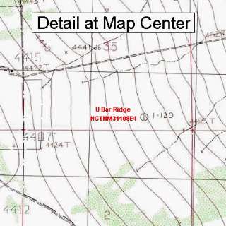   Map   U Bar Ridge, New Mexico (Folded/Waterproof)