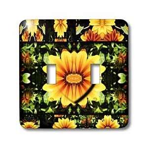 Jos Fauxtographee Abstract   Yellow and Orange Flower cut in shape of 