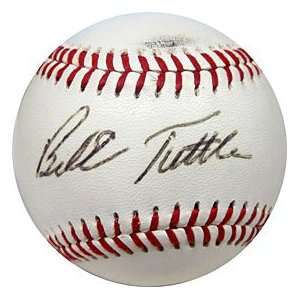 Bill Tuttle Autographed / Signed Baseball (JSA)  Sports 