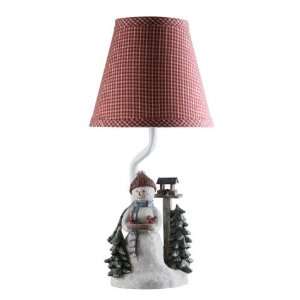 Snow Birds Christmas Accent Lamp w/ Shade