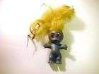Khem Moon Goon Troll Doll 1964 Blue w/ Original Yellow Hair Black 