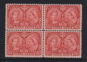 Canada #53 XF/NH Choice Block  