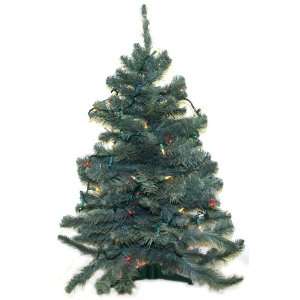   Norway Blue Spruce Artificial Prelit Christmas Tree