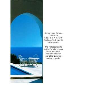  Wallpaper Brewster Komar Photo Murals VII Pool and Arches 