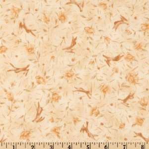  44 Wide Meadowbrook Flannel Field Rabbits Neutral Fabric 