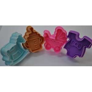  NY CAKE Baby Shower Plunger and Cutter, Set of 4 Kitchen 