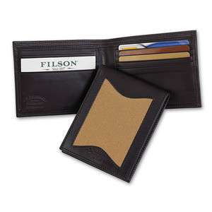 Filson Leather & Twill Outfitter Wallet New  